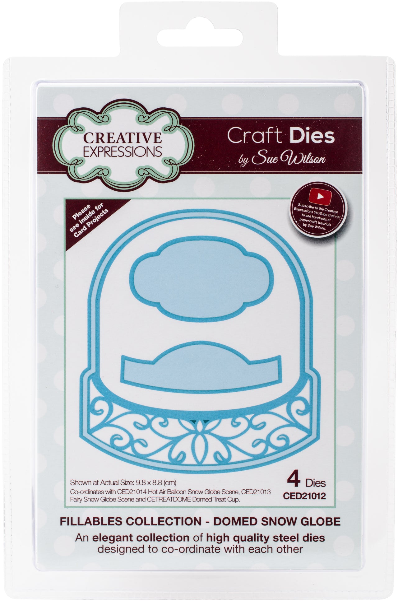 Creative Expressions Craft Dies By Sue Wilson - Fillables-Dome Snow Globe