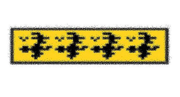 Witch double knitting bookmark