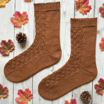 Little Pine Cone Socks