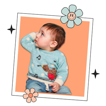 Bobby, Robin Christmas Jumper, Baby Pullover Knitting Patttern