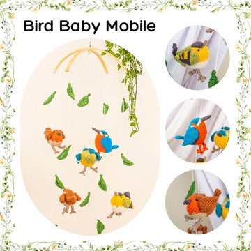 Knitted Bird Baby Moblie