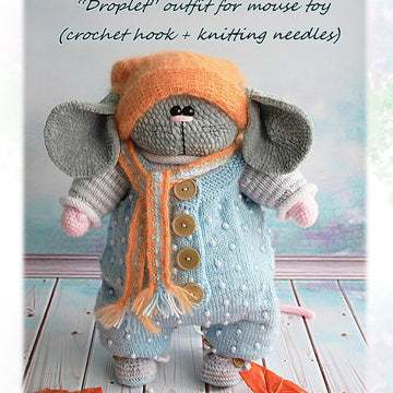 Droplet outfit for mouse toy