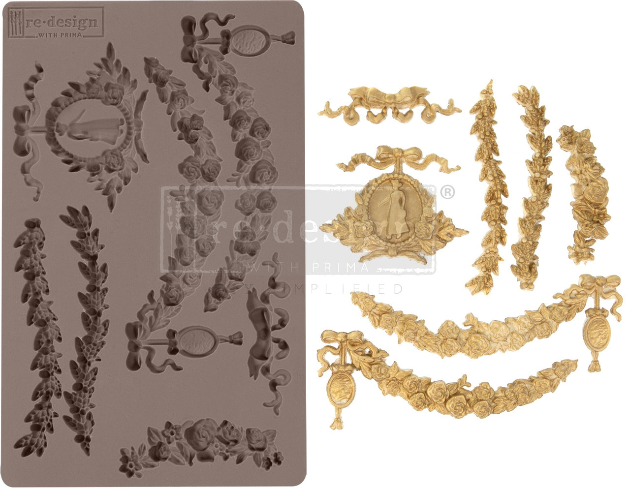 Prima Marketing Re-Design Mould 5"X8"X8mm - Madame Garland