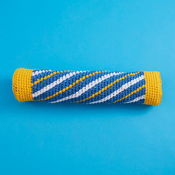 "Twist and Shout Draft Excluder" - Free Cushion Crochet Pattern For Home in Paintbox Yarns Recycled T-Shirt by Paintbox Yarns