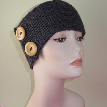 2 Button All Rib Headband