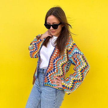 Striped Chevron Cardigan