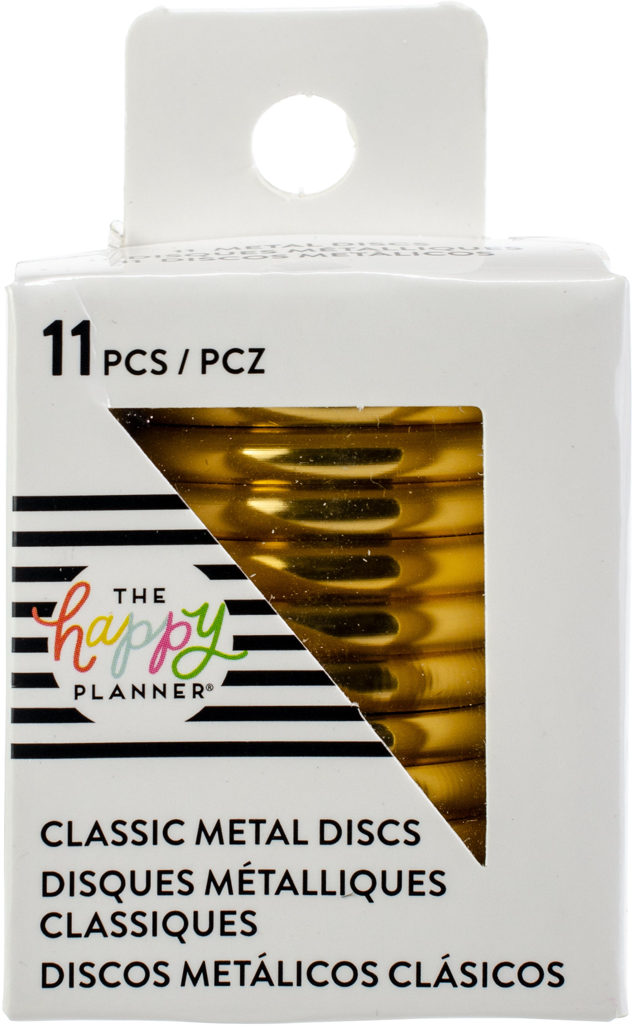 The Happy Planner Medium Metal Expander Discs 11/Pkg - Gold