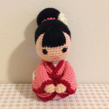 Japanese Amigurumi Kimono Girl Doll