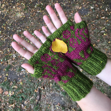 October Rose Mitts
