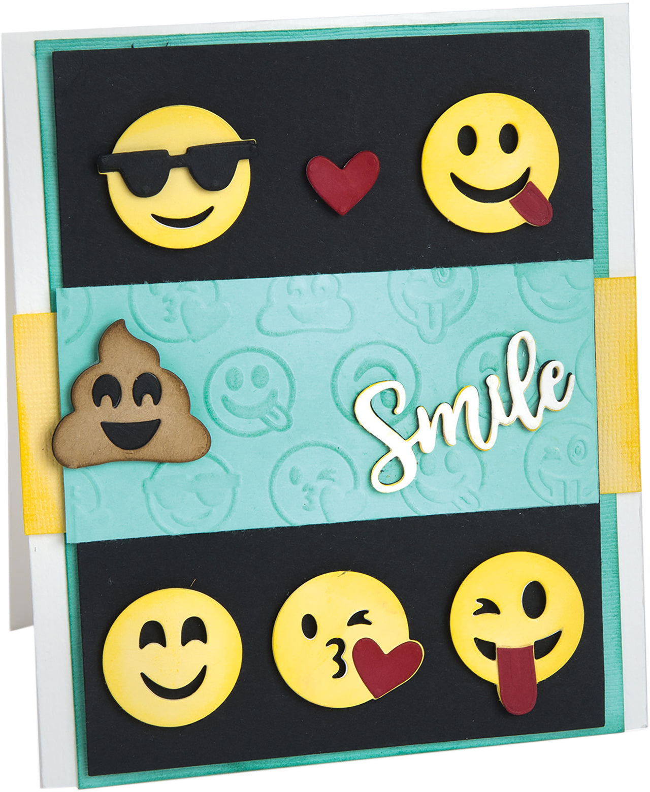 Sizzix Thinlits W/Textured Impressions By Lindsey Serata - Smile Emojis