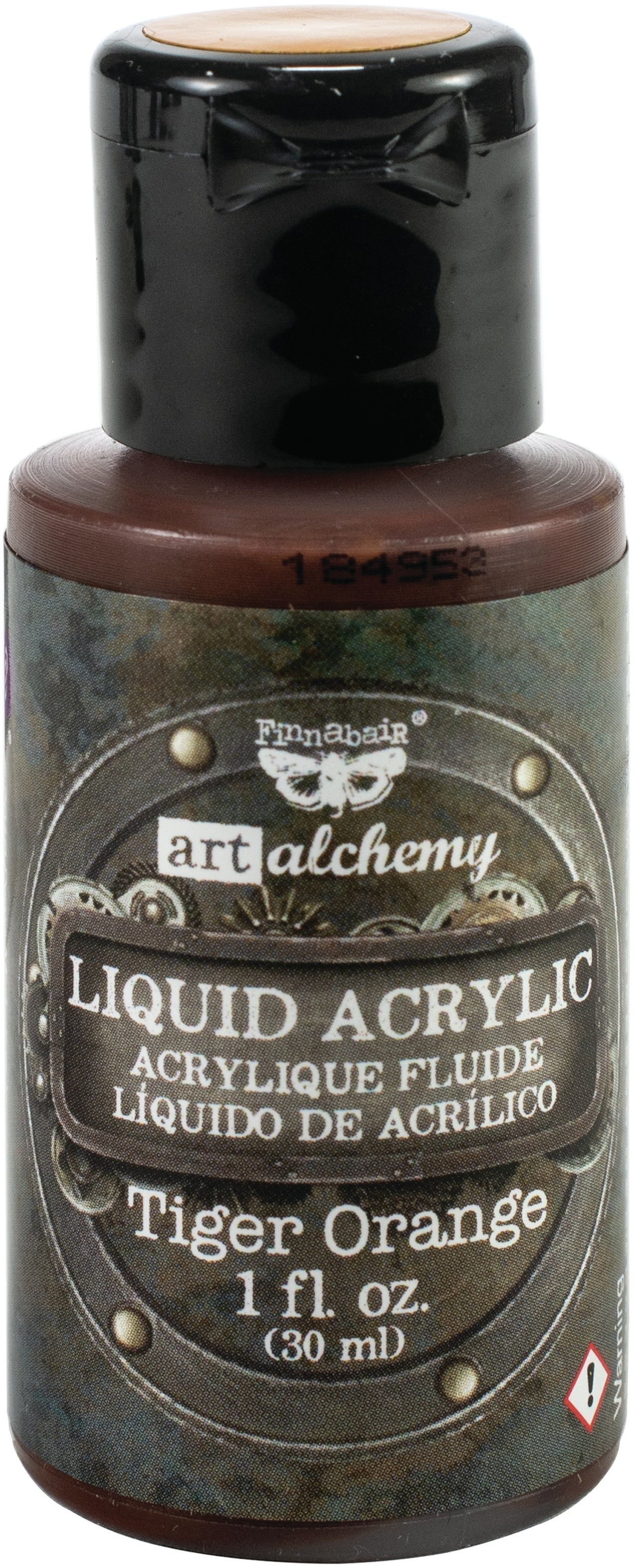 Prima Marketing Finnabair Art Alchemy Liquid Acrylic Paint 1 Fluid Ounce - Tiger Orange