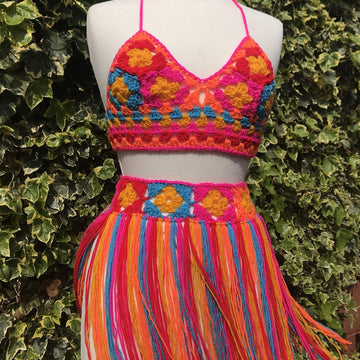 Multi Top and Skirt - Block Party