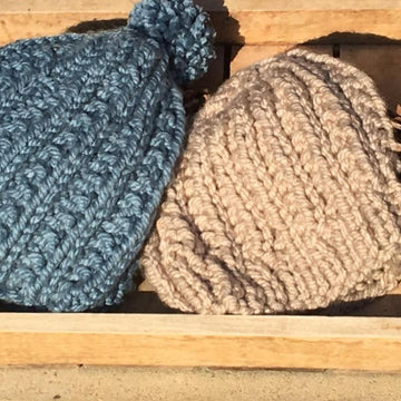 Winter Blue Beanies - 2 Patterns