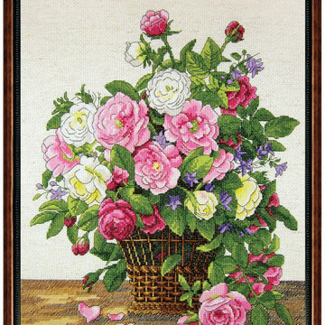 Janlynn Roses Cross Stitch Kit