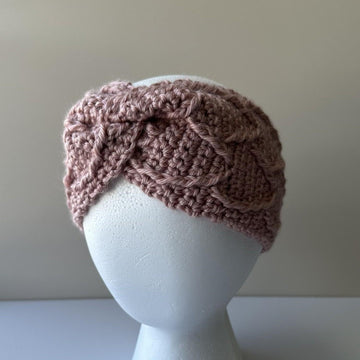 Elegant Hearts Crochet Headband