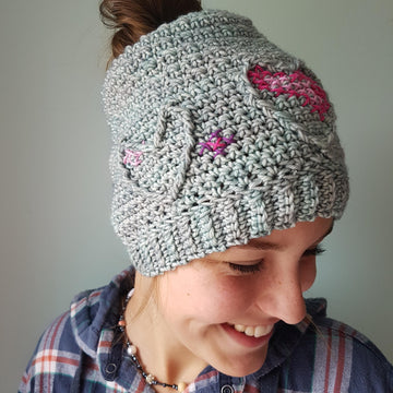 Three of Hearts hat