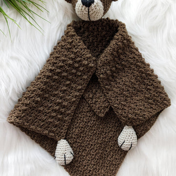 Crochet dog security blanket, crochet baby lovey pattern