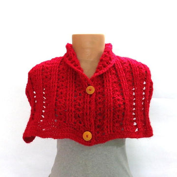 Ribbed buttoned scarf
