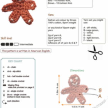 Gingerbread men garland