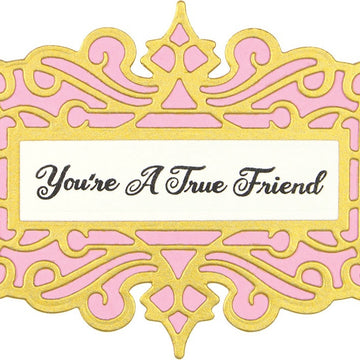 Spellbinders Flourished Fretwork Stamp & Die By Becca Feeken - All Occasion Sentiments