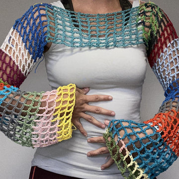 Scrap yarn sleeves