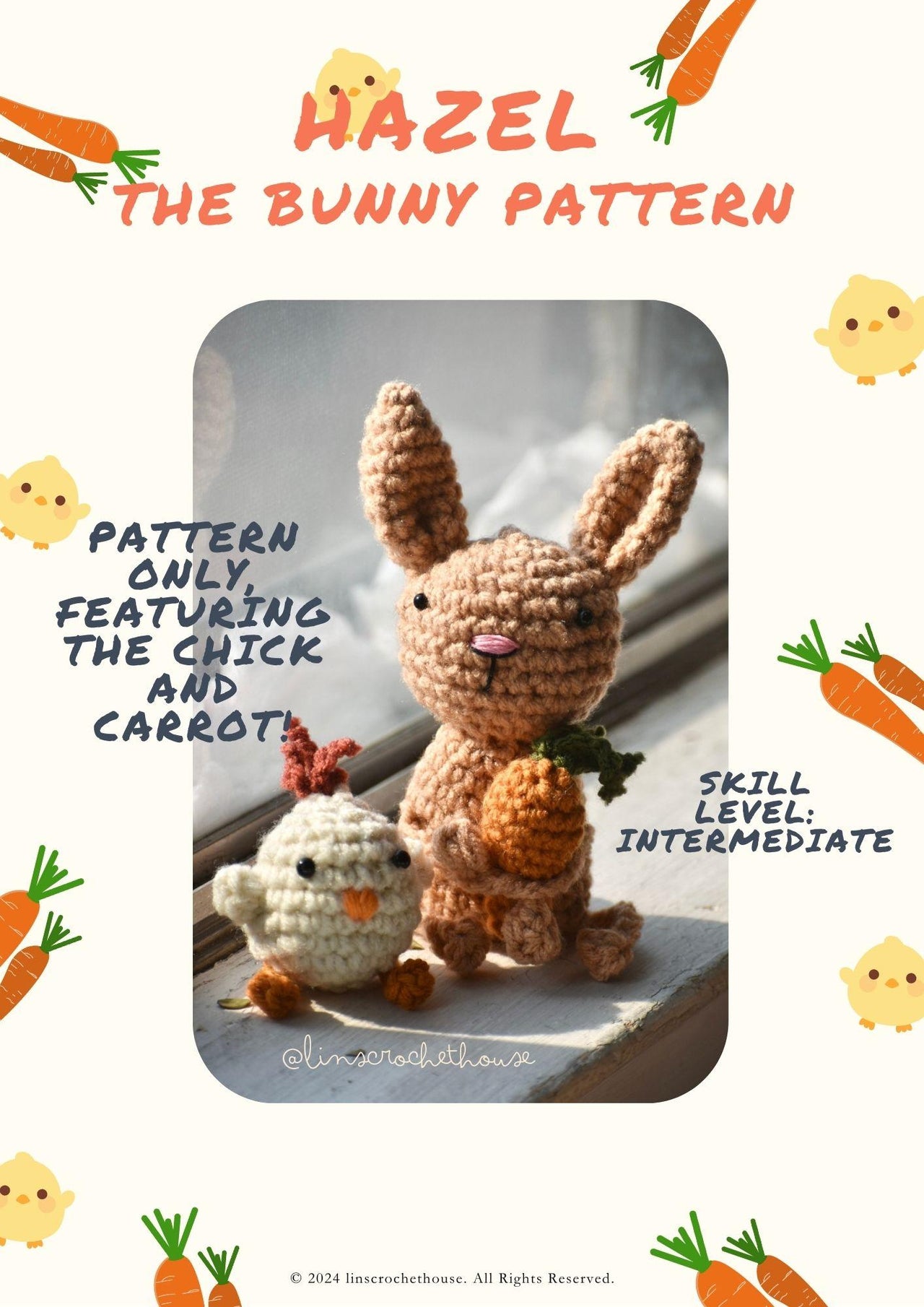Hazel the Bunny and Chick Crochet Pattern