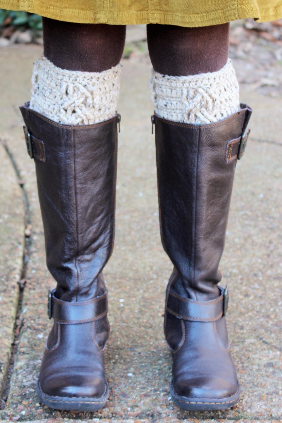 Three Cables Boot Cuffs