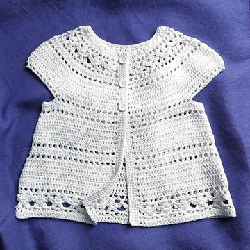 Gina - floral lace baby/child cardigan