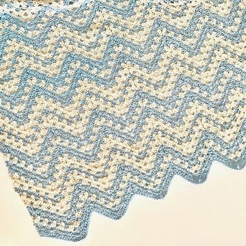 Dreamy Waves Chevron Baby Blanket