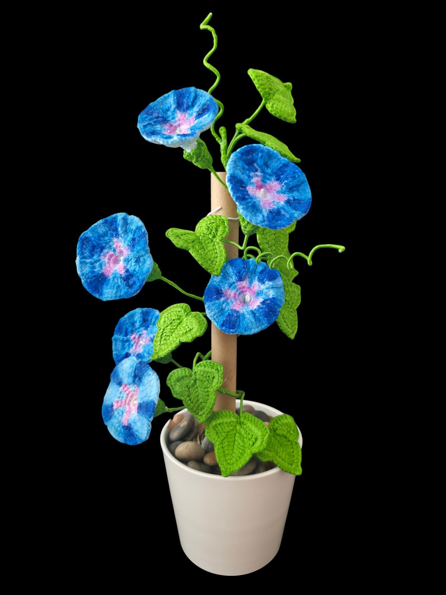 Crochet Morning Glory flowers pattern