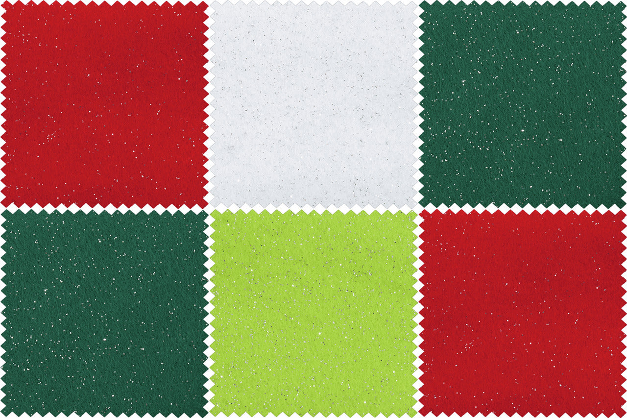 Trimits Felt Bundle - Glitter Christmas