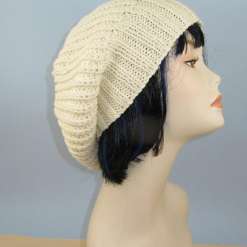 Chunky 2x2 Rib Cuff Fishermans Rib Slouch Hat