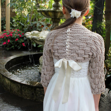 Feather lace shrug