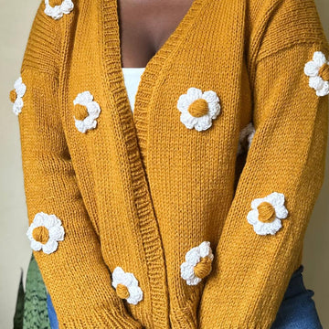 Flower Puff Cardigan