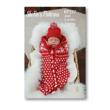 Snowflake Cocoon Knitting Pattern #297