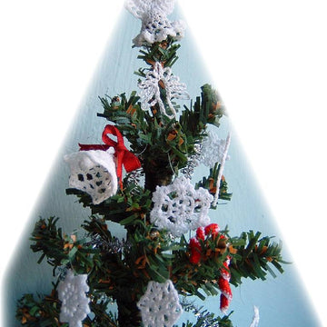 1:12th scale Christmas snowflakes