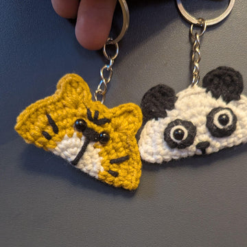Keychain Panda Tiger