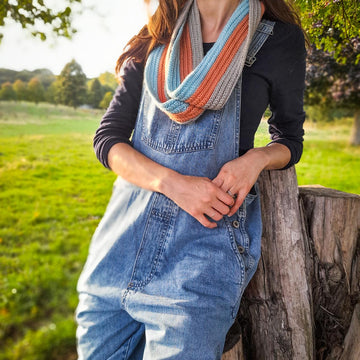 Simple Striped Infinity Scarf
