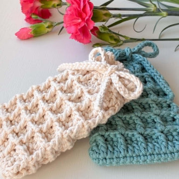 Waffle Stitch Soap Saver Bag
