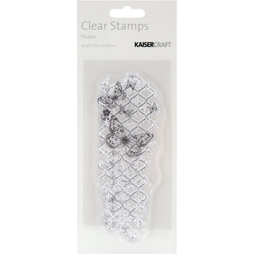 Kaisercraft Texture Clear Stamps 2"X5" - Flutter