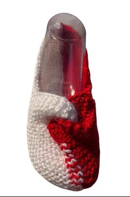 Twisted Front Slippers Knitting Pattern