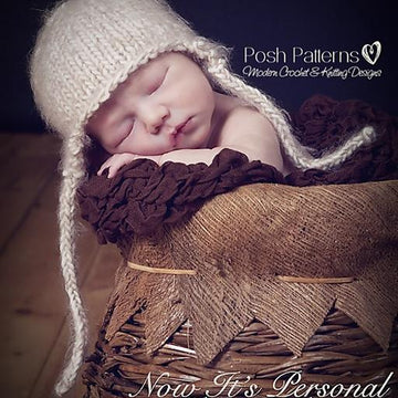 Earflap Baby Hat Knitting Pattern PDF 144