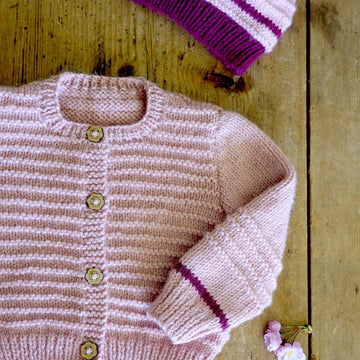Riven Cardi and Beanie