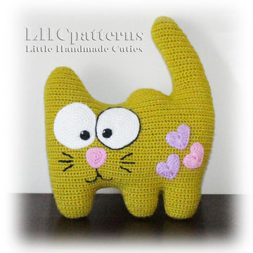 Cat Cushion Baby Pillow Crochet Pattern
