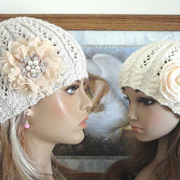 Knitting PATTERN Girls Beanie Women Hat Ashley