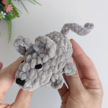 Crochet mouse pattern, easy crochet amigurumi pattern, crochet animals plush pattern
