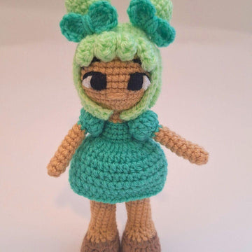 Green Rainbow Crochet Doll 3 Levels in 1