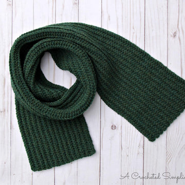 Reversible Basic Ribbed Scarf