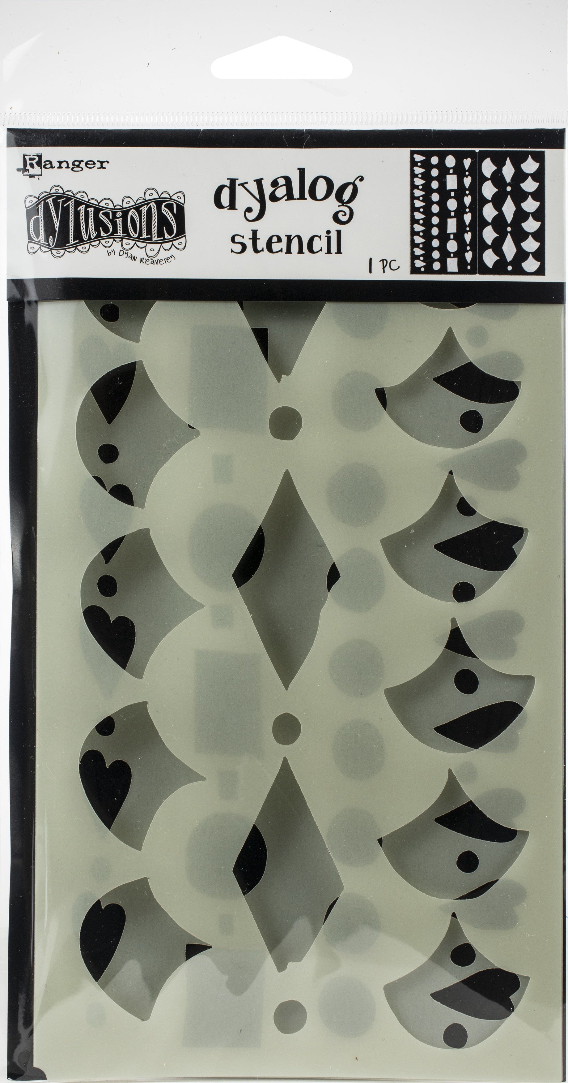 Ranger Dyan Reaveley's Dylusions Dyalog Stencil - Border It Too