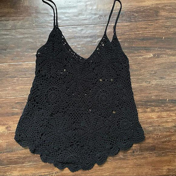 Lace Crochet Top – Boho Festival Tank Top